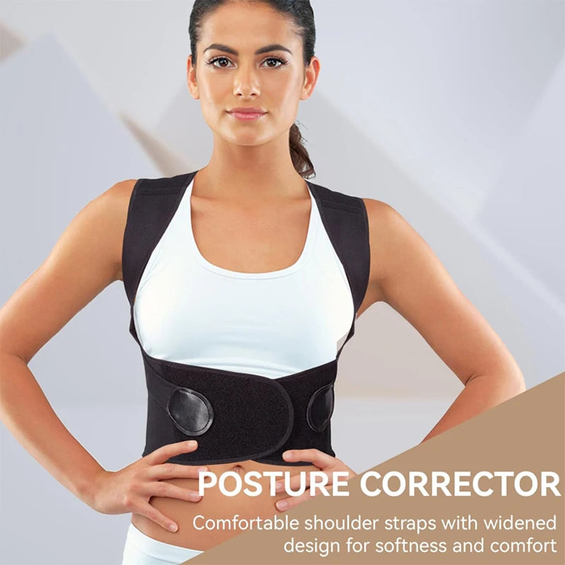 Back Posture Corrector Brace for Women. Breathable Back Posture Correction Back Support Belt Adjustable Shoulder.