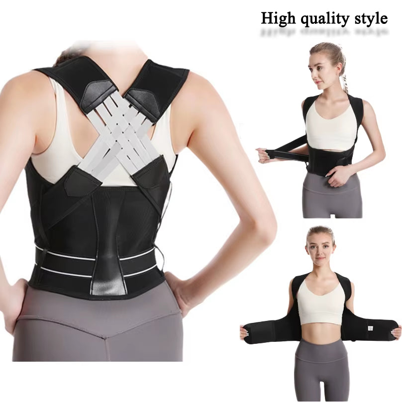 Back Posture Corrector Brace for Women. Breathable Back Posture Correction Back Support Belt Adjustable Shoulder.