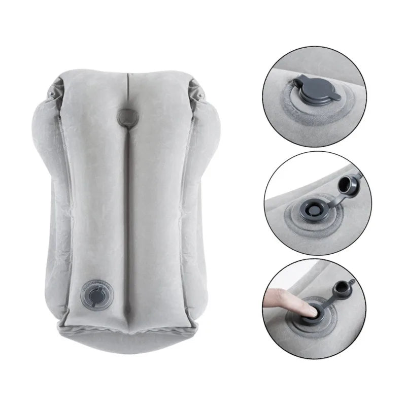 NEW! Air Cushion Travel, Car, Office. Pillow Head, Neck, Chin Support.