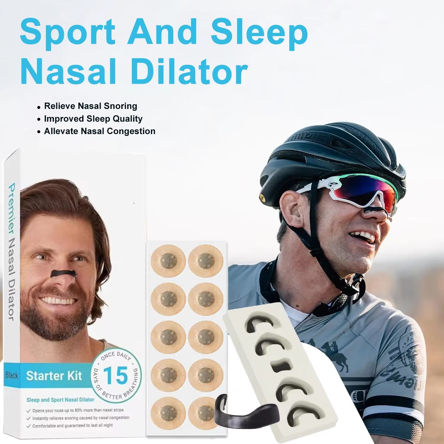 Magnetic Nasal Strips. Better Breathing, Better Feeling, Better Sleeping, Better Performance. Reduces Snoring